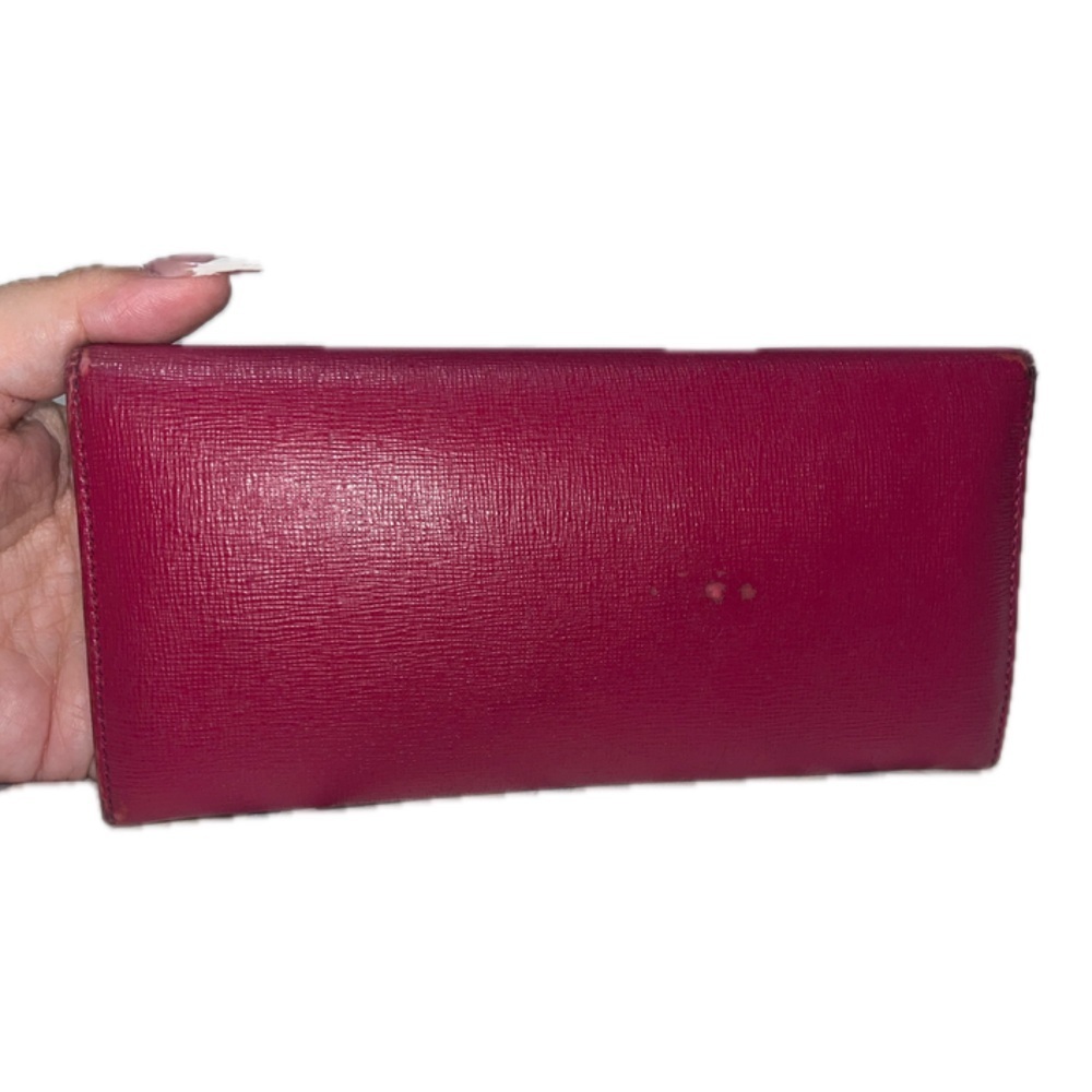 Fendi Women’s Leather Crayons Continental Wallet, Fuschia Pink - Picture 14 of 16